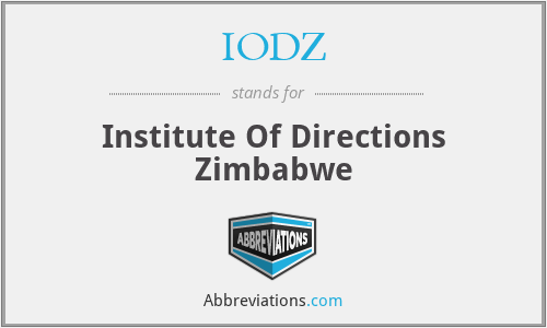 What is the abbreviation for institute of directions zimbabwe?